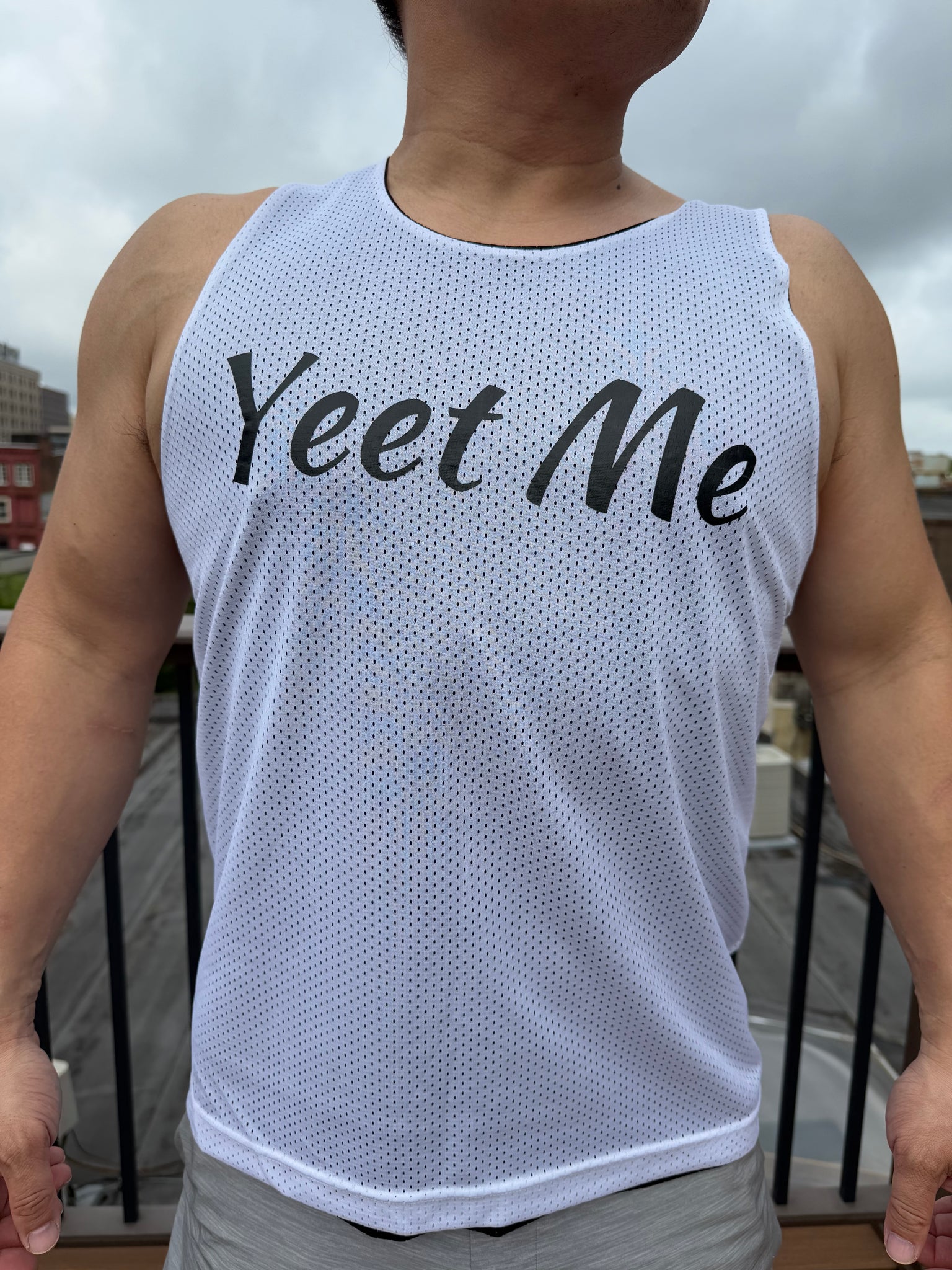 Men’s I Like to Yeet/Yeet Me Reversible Mesh Tank Top