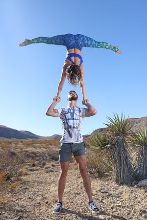 Peacock Ombré Goddess Grip Leggings