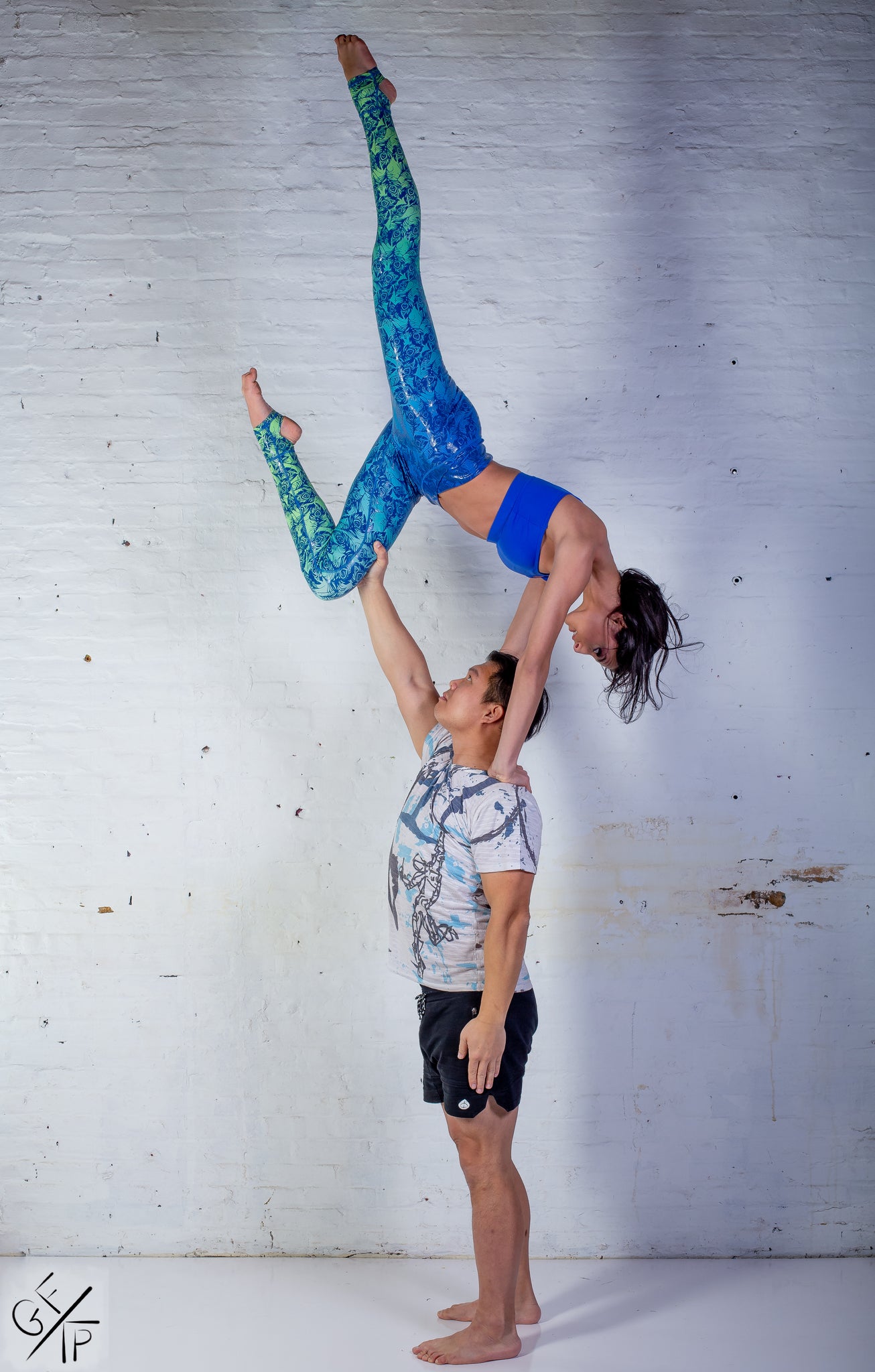 Peacock Ombré Goddess Grip Leggings
