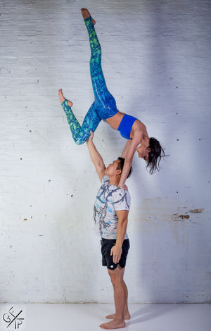 Peacock Ombré Goddess Grip Leggings